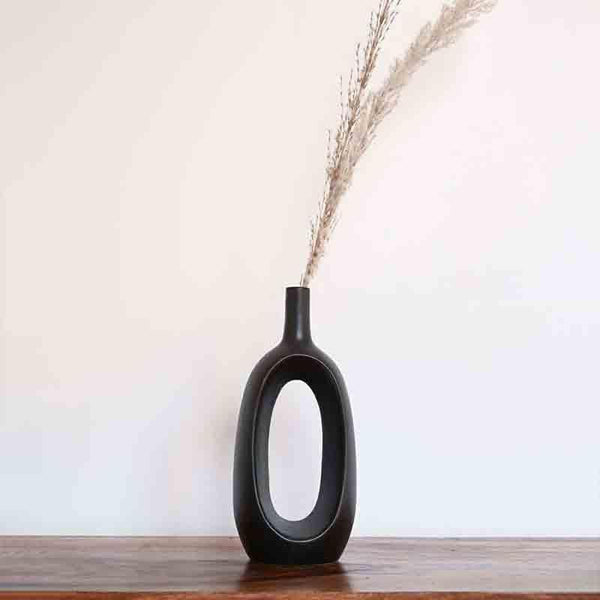 Vase - Ring Vase - Black