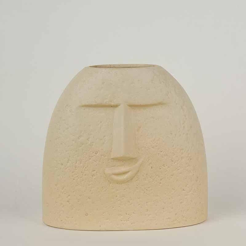 Buy The Smirk Face Vase Vase from Vaaree