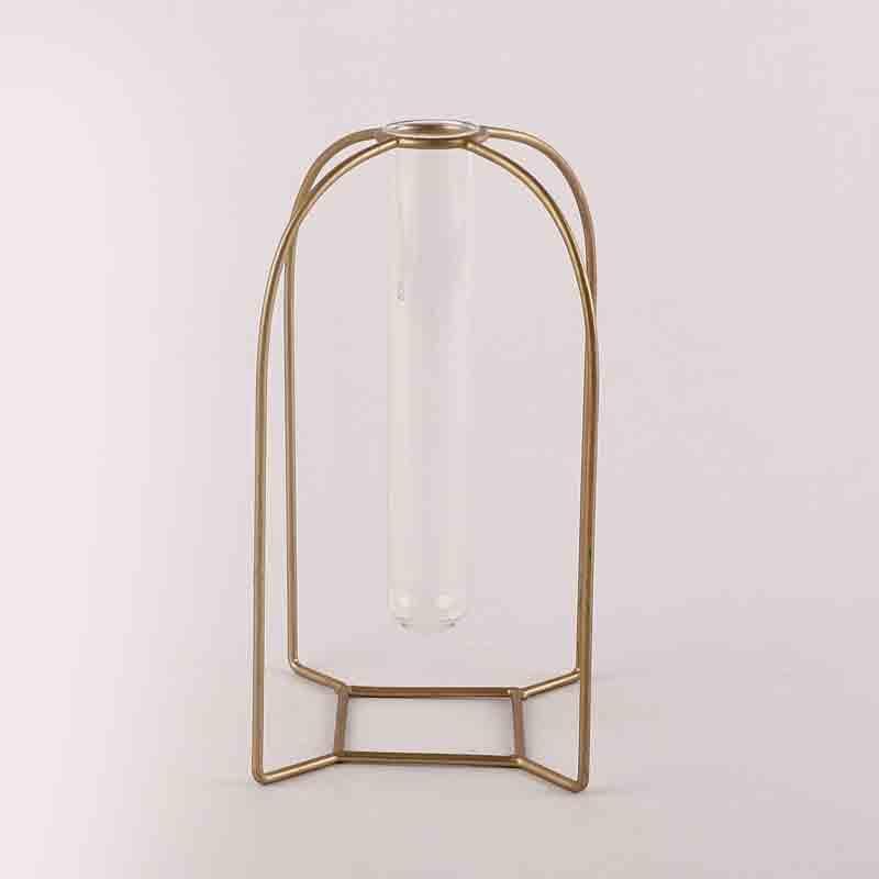 Buy Zenith Testube Planter - Gold Vase from Vaaree