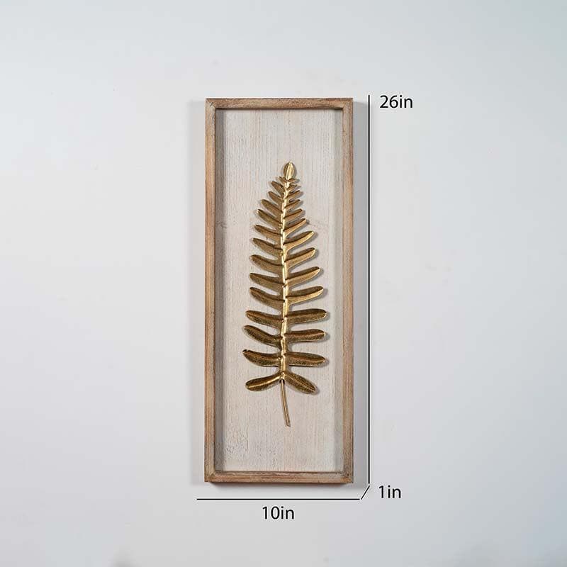 Wall Accents - Linear Leaves Wall Décor