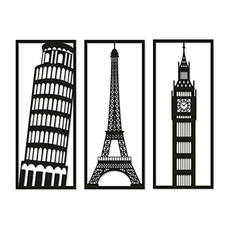 Buy The UK Tour Wall Art - Set Of Three Wall Accents from Vaaree