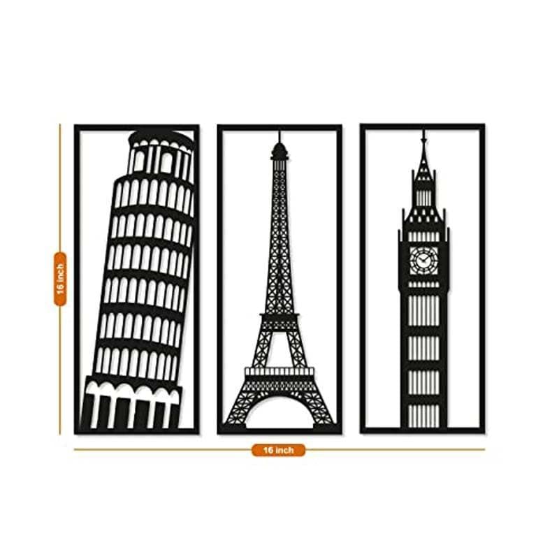 Buy The UK Tour Wall Art - Set Of Three Wall Accents from Vaaree