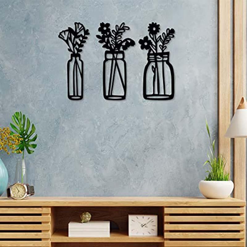 Buy Vases Wall Art - Set Of Three Wall Accents from Vaaree