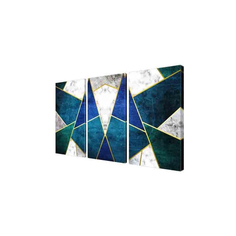 Wall Art & Paintings - Abstract Grid Wall Art - Set Of Three