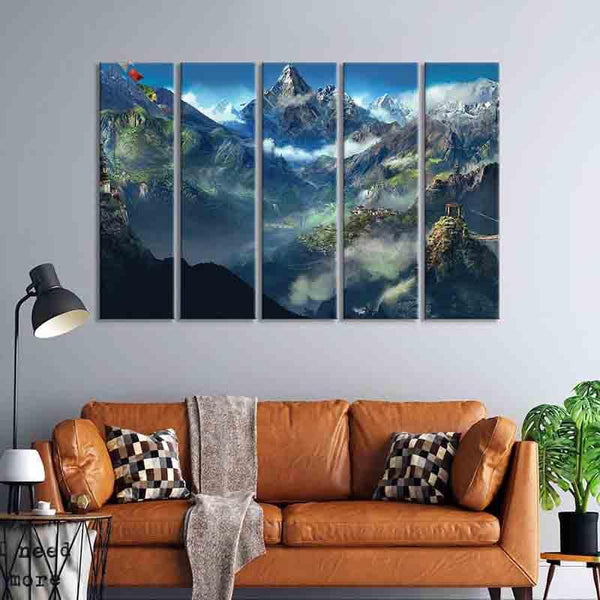 Wall Art & Paintings - Alps Wall Art - Set Of Five