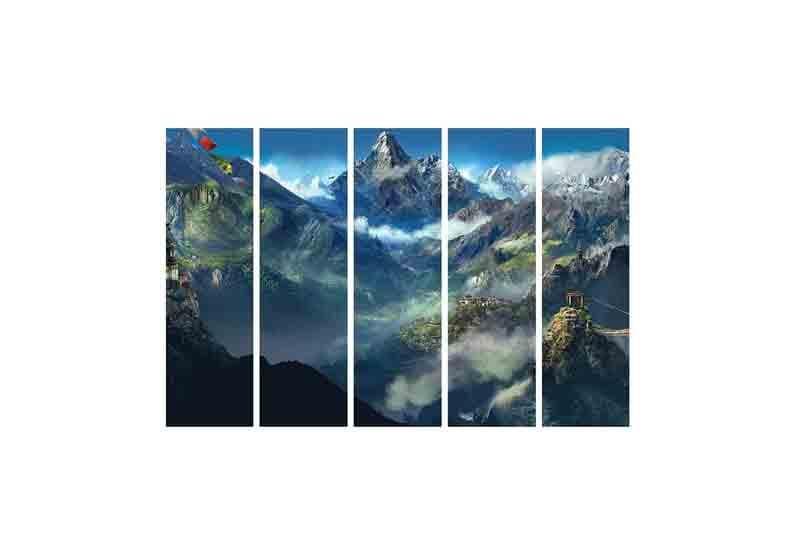 Buy Alps Wall Art - Set Of Five Wall Art & Paintings from Vaaree