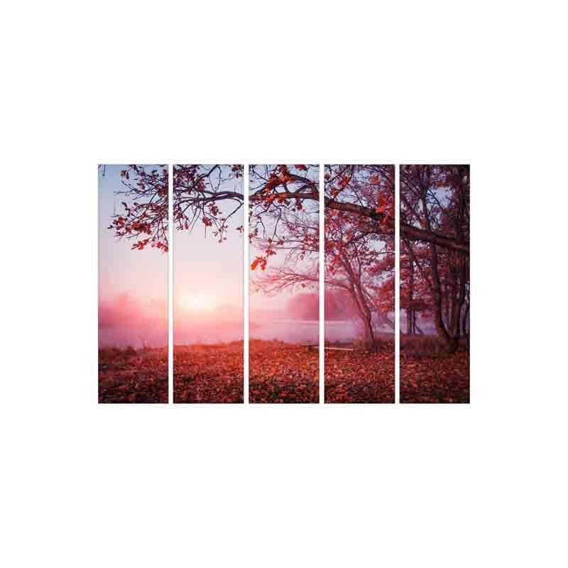 Buy Autumn Season Wall Art - Set Of Five Wall Art & Paintings from Vaaree