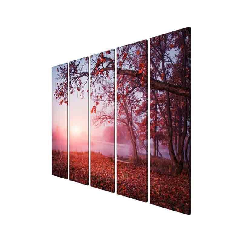 Buy Autumn Season Wall Art - Set Of Five Wall Art & Paintings from Vaaree