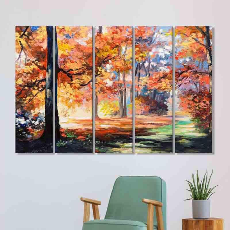 Wall Art & Paintings - Autumn Wall Art - Set Of Five