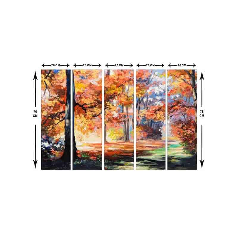 Wall Art & Paintings - Autumn Wall Art - Set Of Five