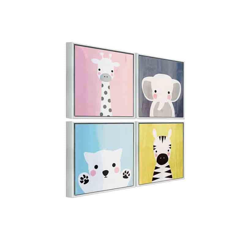 Buy Baby Animals Wall Art - Set Of Four Wall Art & Paintings from Vaaree