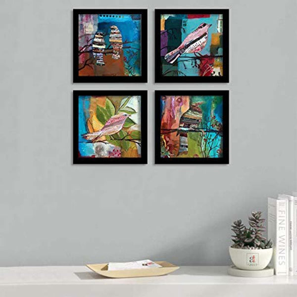 Buy Wall Art & Paintings - Birds All Over Wall Art - Set Of Four at Vaaree online