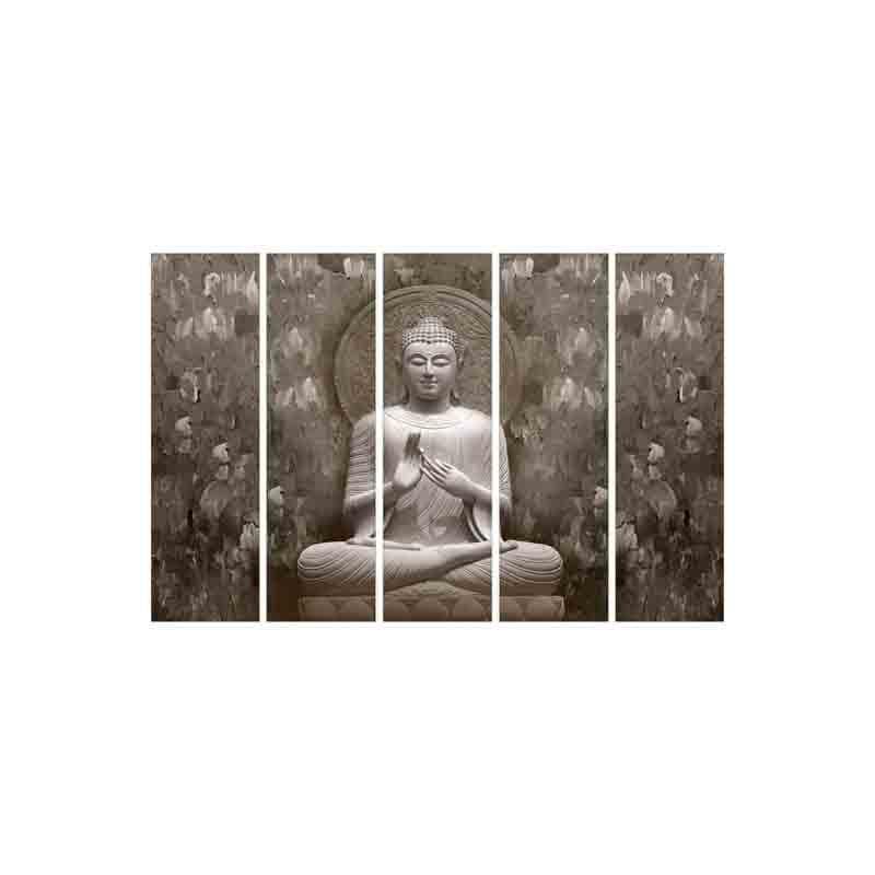 Buy Buddha At Peace Wall Art - Set Of Five Wall Art & Paintings from Vaaree