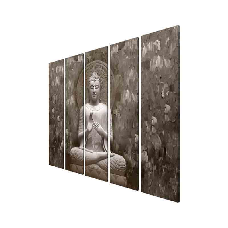 Buy Buddha At Peace Wall Art - Set Of Five Wall Art & Paintings from Vaaree