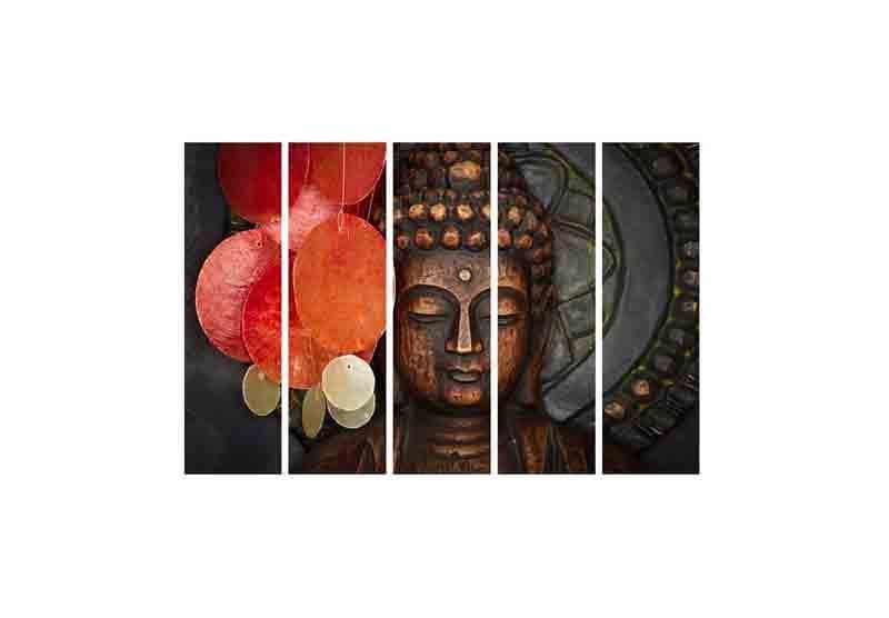 Buy Calm Buddha Wall Art - Set Of Five Wall Art & Paintings from Vaaree