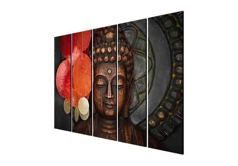 Buy Calm Buddha Wall Art - Set Of Five Wall Art & Paintings from Vaaree