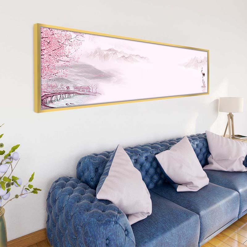 Wall Art & Paintings - Cherry Blossom Lake Wall Art - Set Of Two