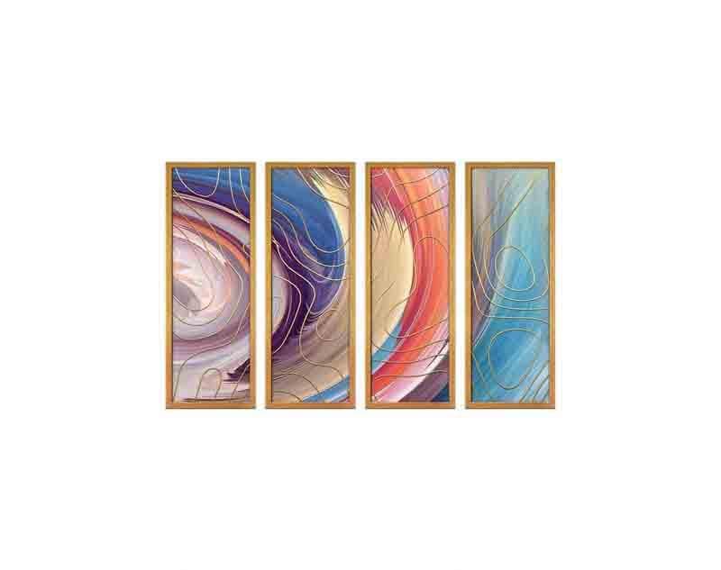 Buy Cosmic Wall Art - Set Of Four Wall Art & Paintings from Vaaree