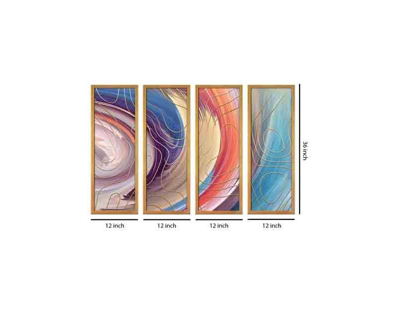 Buy Cosmic Wall Art - Set Of Four Wall Art & Paintings from Vaaree