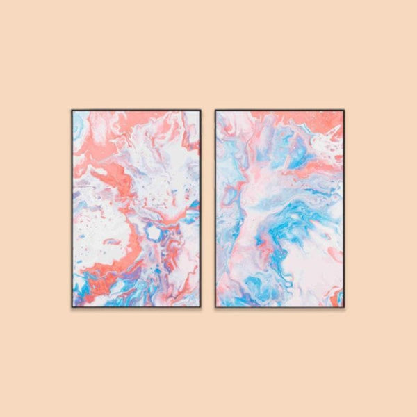 Wall Art & Paintings - Cotton Candy Wall Art - Set Of Two