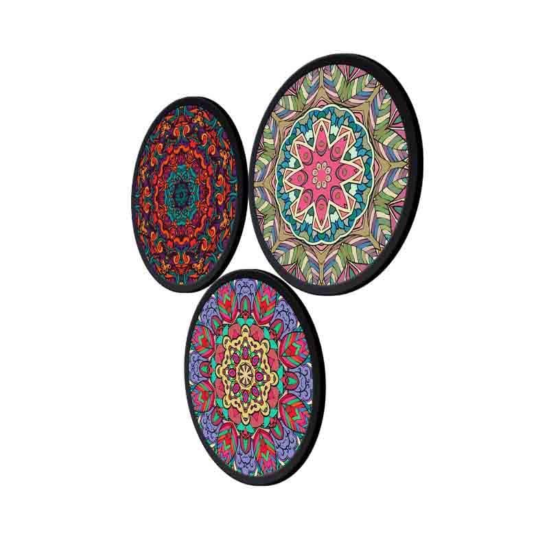 Buy Crazy Mandala Wall Art - Set Of Three Wall Art & Paintings from Vaaree