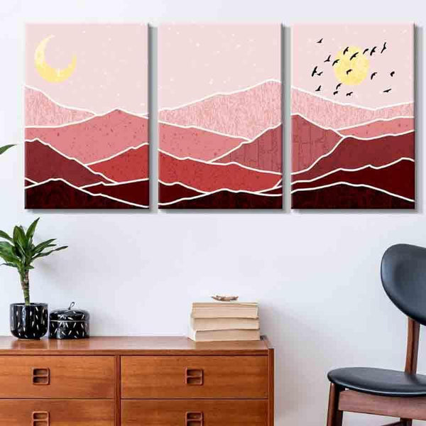 Wall Art & Paintings - Day N Night Wall Art - Set Of Three