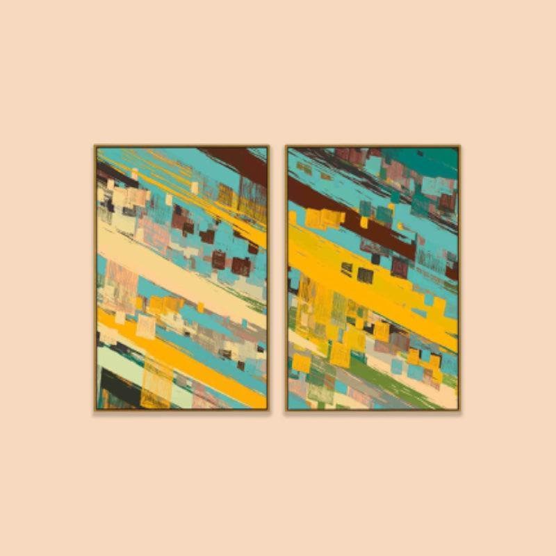 Wall Art & Paintings - Deconstructed Wall Art - Set Of Two