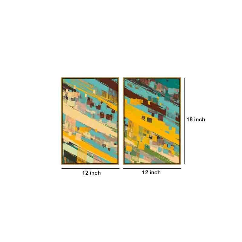 Wall Art & Paintings - Deconstructed Wall Art - Set Of Two