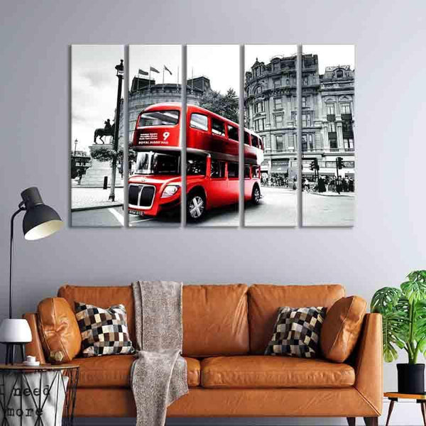 Wall Art & Paintings - Double Decker Panelled Wall Art - Set Of Five