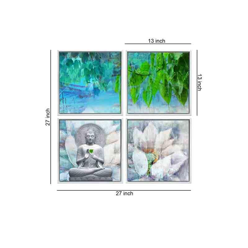 Buy Enlightenment Wall Art - Set Of Four Wall Art & Paintings from Vaaree