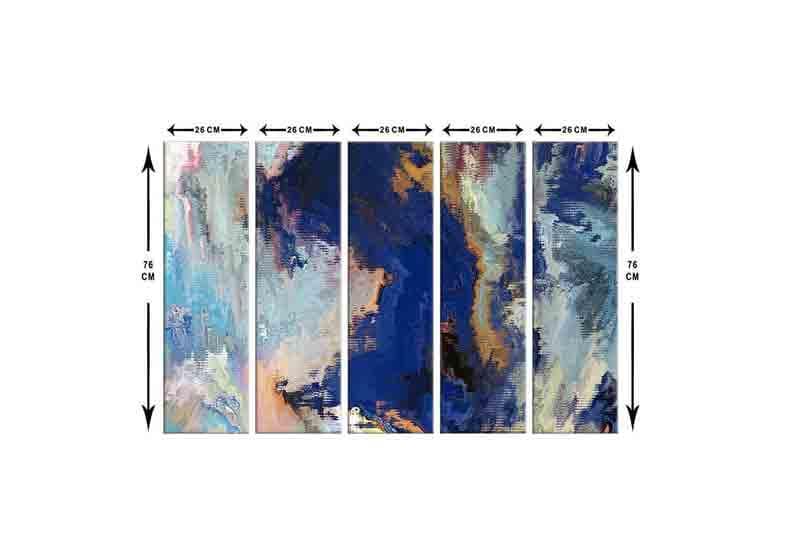 Wall Art & Paintings - Ether Wall Art - Set Of Five