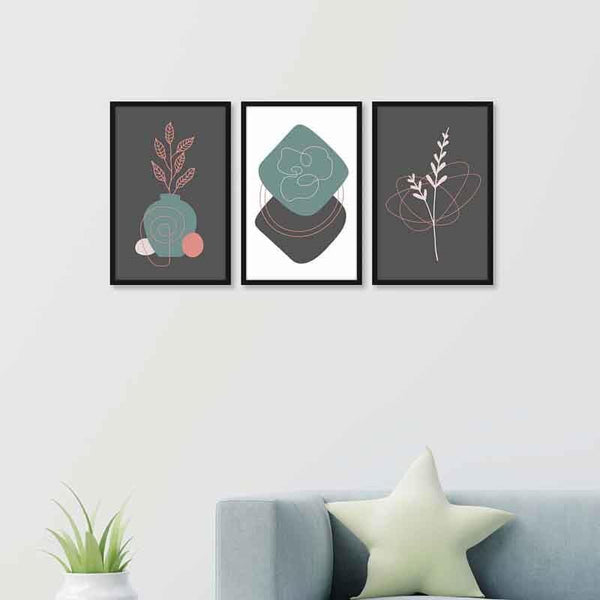 Wall Art & Paintings - Explore the Florals Wall Art - Set Of Three