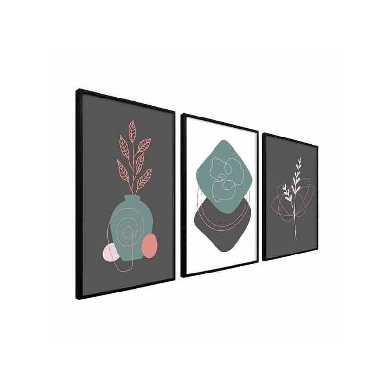 Wall Art & Paintings - Explore the Florals Wall Art - Set Of Three