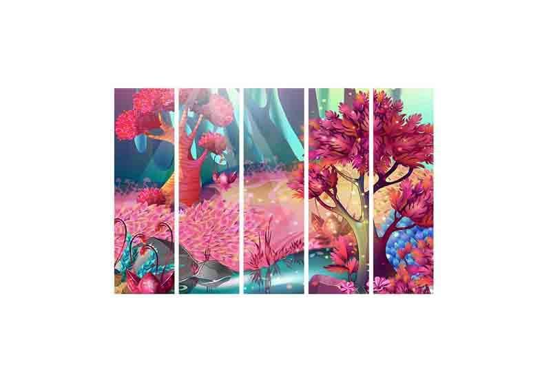 Wall Art & Paintings - Fairyland Wall Art - Set Of Five