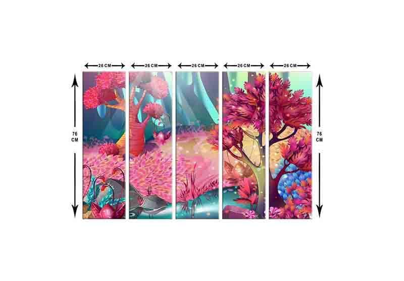 Wall Art & Paintings - Fairyland Wall Art - Set Of Five