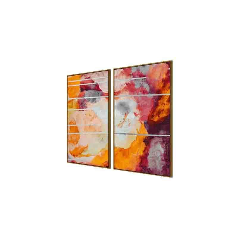 Wall Art & Paintings - Flames Wall Art - Set Of Two