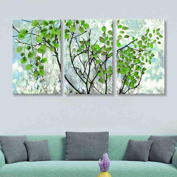 Wall Art & Paintings - Foglia Wall Art - Set Of Three