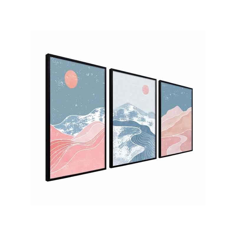 Buy Galactic Land Wall Art - Set Of Three Wall Art & Paintings from Vaaree