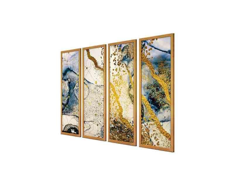 Buy Glitter Way Wall Art - Blue - Set Of Four Wall Art & Paintings from Vaaree