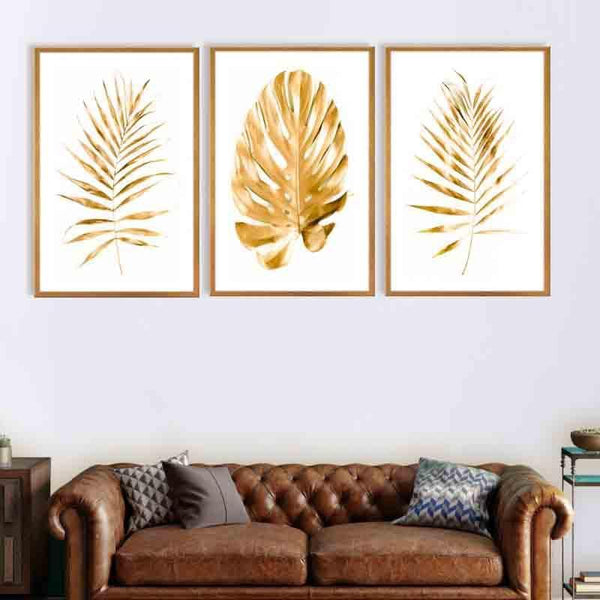 Wall Art & Paintings - Gold Bay Framed Wall Art - Set Of Three