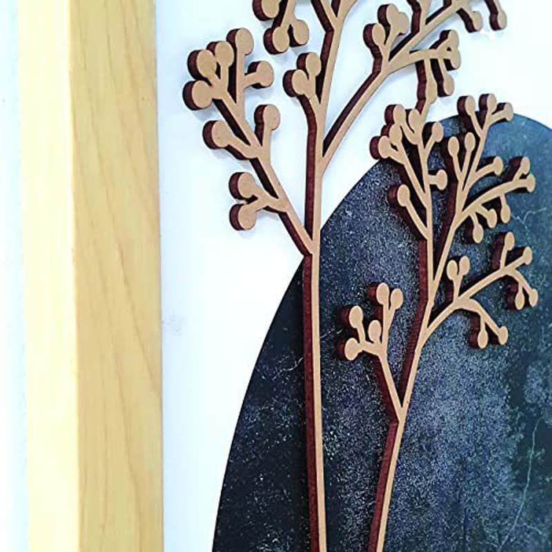 Wall Art & Paintings - Gold Etched Leaves Wall Art - Set Of Two