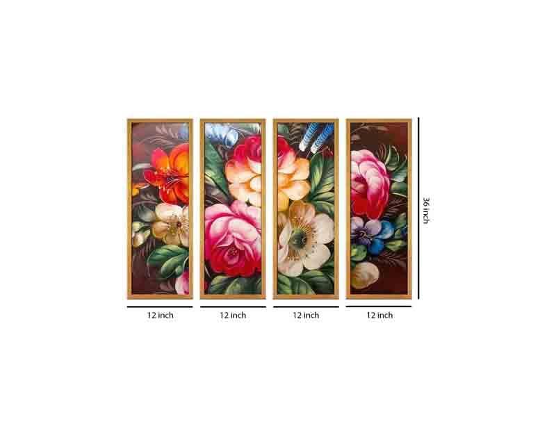 Buy Gulabi Wall Art - Set Of Four Wall Art & Paintings from Vaaree