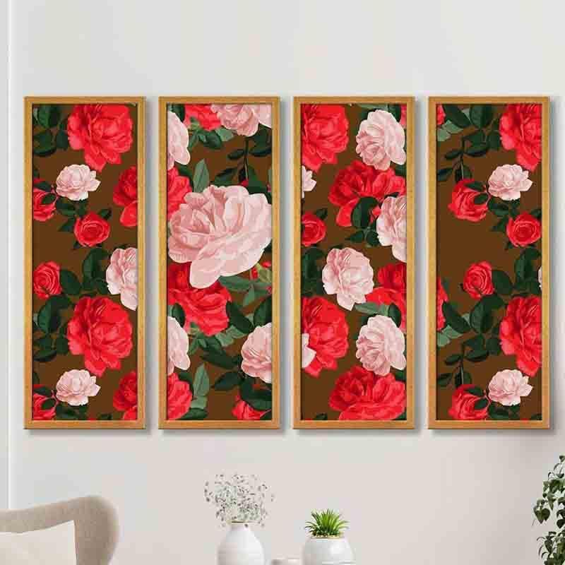 Buy Gulabo Wall Art - Set Of Four Wall Art & Paintings from Vaaree