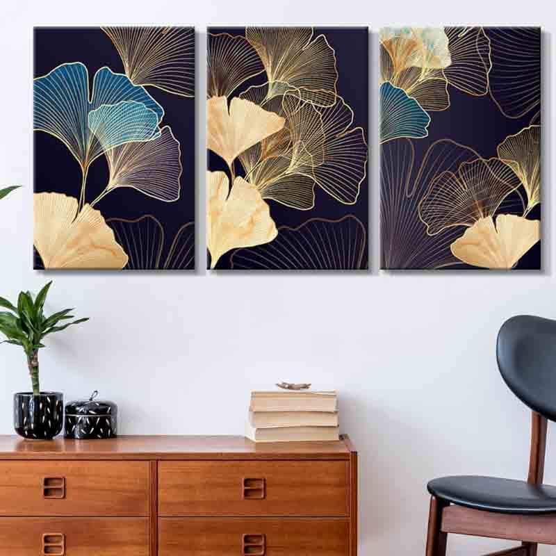 Buy Gulmohar Wall Art - Set Of Three Wall Art & Paintings from Vaaree