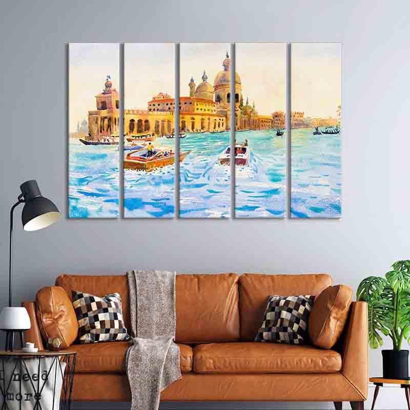 Wall Art & Paintings - Harmandir Sahib Wall Art - Set Of Five