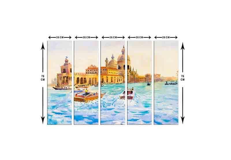 Wall Art & Paintings - Harmandir Sahib Wall Art - Set Of Five