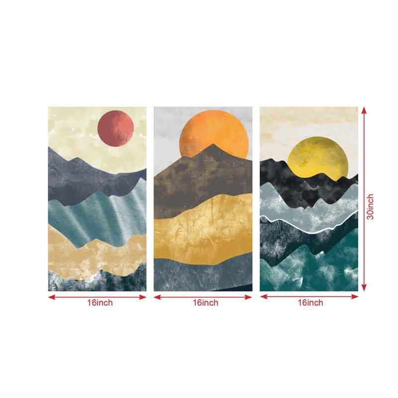 Buy High Tides Wall Art - Set Of Three Wall Art & Paintings from Vaaree