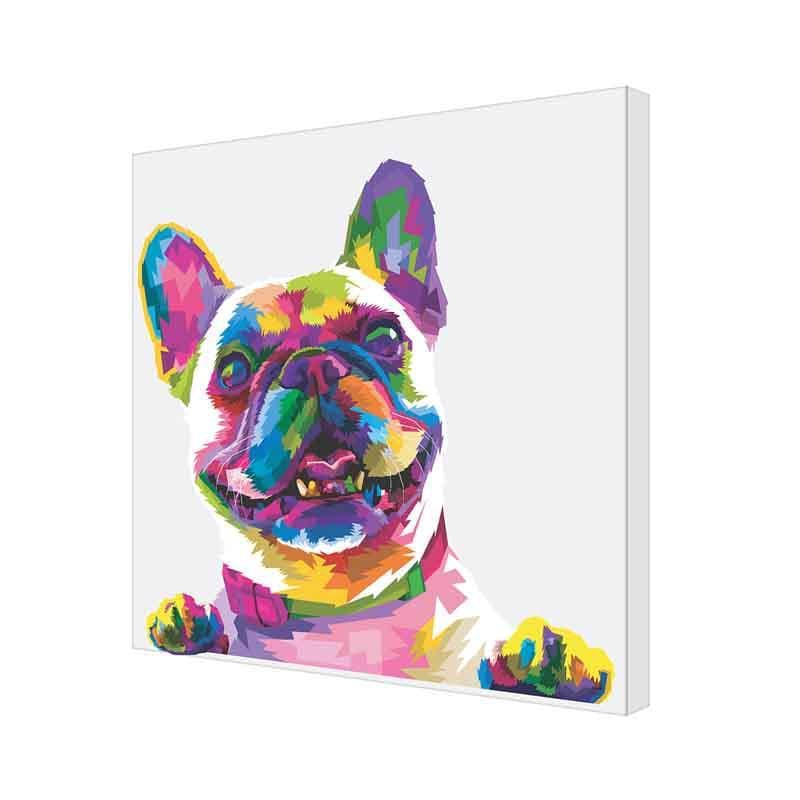 Wall Art & Paintings - Holi hain Bull Dog Wall Art