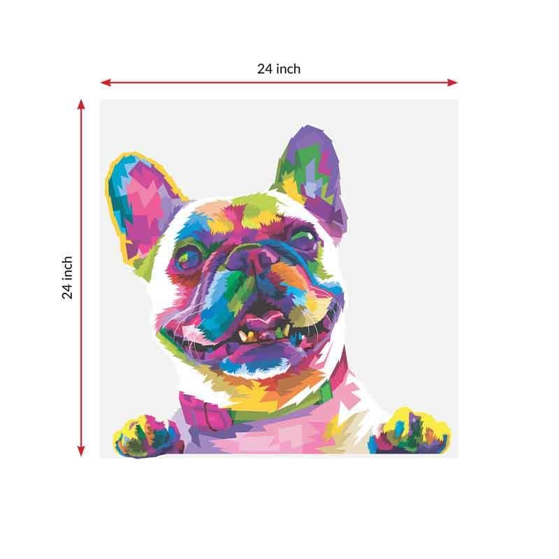 Wall Art & Paintings - Holi hain Bull Dog Wall Art