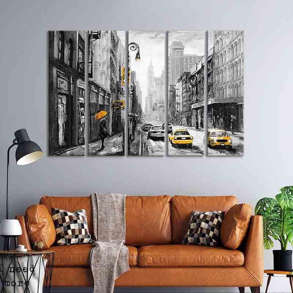 Wall Art & Paintings - Hustle Culture Wall Art - Set Of Five